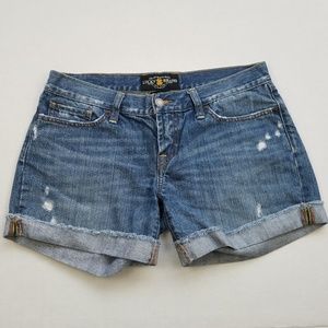 Lucky Brand Riley Cut Off Denim Shorts